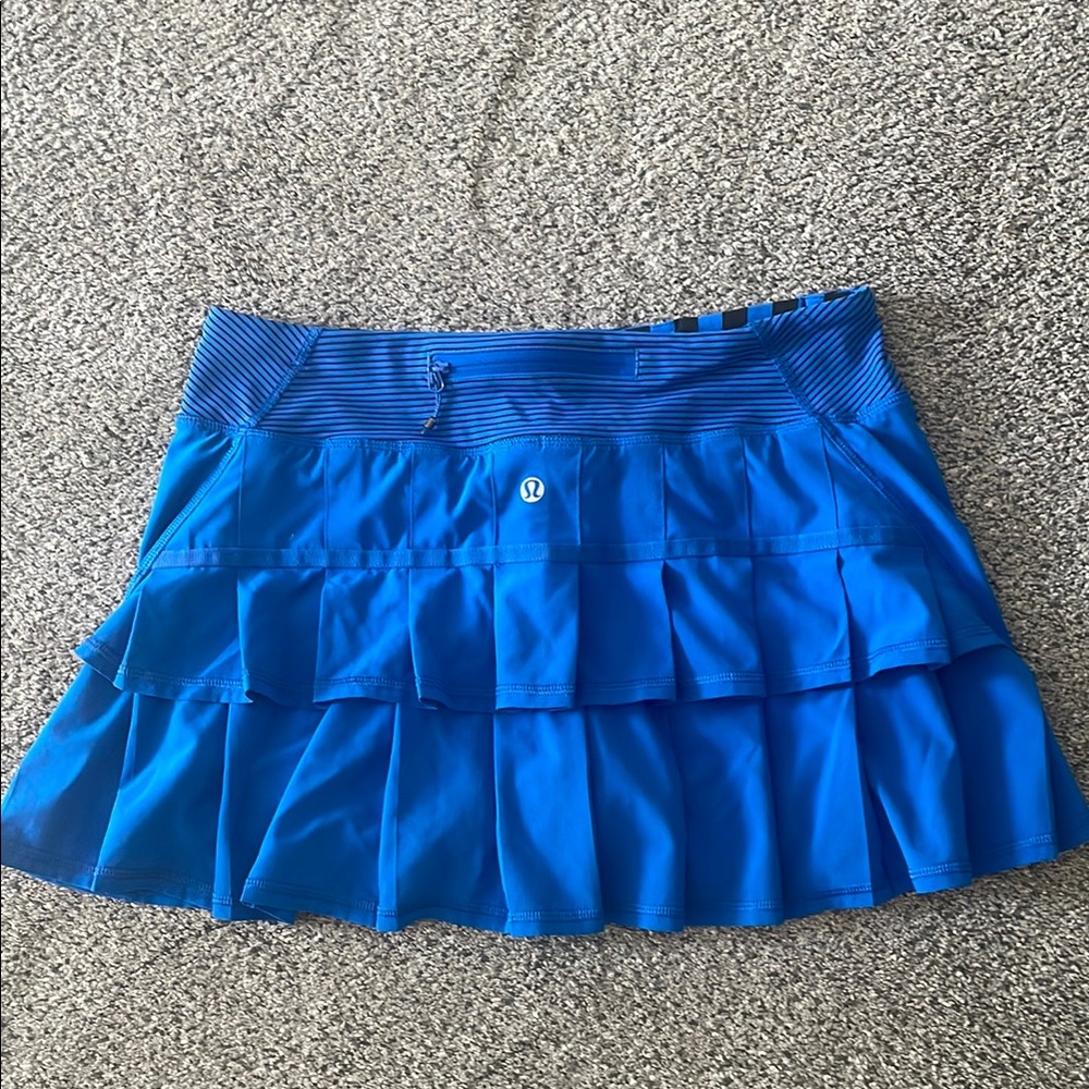 lululemon athletica Blue Pleated Mini Skirt